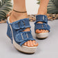👡New arrival 50% OFF!🥰Women's Casual Denim Platform Slide Sandals