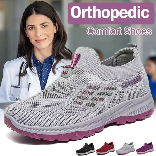 🔥While Supplies Last 42% OFF!🎉 Fly Knit Woven Orthopedic Arch Support Slip-on Shoes
