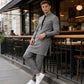 👔 65% OFF! 🔥 Men's Modern Mandarin Collar Tunic and Pants Set – Elegant Design, Comfortable Fit & Perfect For Festive Occasions 🎩