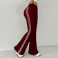🎁New arrival 40% OFF💥 High-Waist Side Stripe Flared Pants