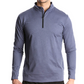 Men's Long Sleeve Quick Dry Sports Running Pullover Half Zipper Solid Color Breathable T-Shirt