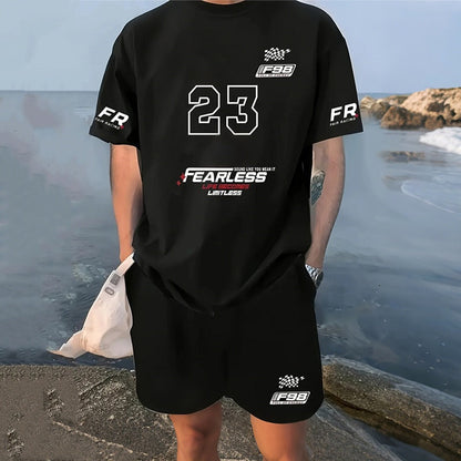 🔥50% OFF 🔥Men's Casual T-Shirt & Shorts 2-Piece Set