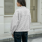 🌺Spring Hot Sale 50% OFF💐Women's Polka Dot Cropped Jacket with Stand Collar