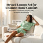 Women's Striped Short Sleeve Lounge Set