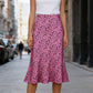 🎁New Arrival 50% OFF💥Leopard Print Stain Midi Skirt