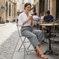 📢📢30% OFF !! ⏰Women's Casual Drawstring Waist Capri Pants