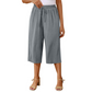 📢📢30% OFF !! ⏰Women's Casual Drawstring Waist Capri Pants
