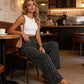 🌸Early Spring Sale 50% OFF!🔥Women's Smocked High Waist Wide Leg Pants