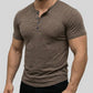 🔥 40% OFF NOW! 👕 Men's Short Sleeve Henley T-Shirt – Classic Style, Soft Fabric & Perfect for Everyday Wear 🏠