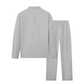 👔 LIMITED-TIME 50% OFF! ✨ Men's Sweatshirt & Pants Set – Waffle Knit, Quarter-Zip, Relaxed Fit, Loungewear ✨