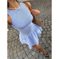 🌷 LIMITED TIME 50% OFF! 🌷Sleeveless Gingham Smocked Mini Dress— Free Shipping For Two Pieces