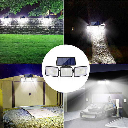 🔥 LAST DAY: 40% OFF!! 🏆 Flash Sale ⚡3-Head Solar Security Light with Motion Sensor