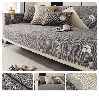 🔥 LAST DAY: 40% OFF!! 🏆 Flash Sale ⚡Modern Herringbone Pattern Couch Cover