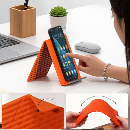 📱 50% OFF NOW! 🔥 Flexible Silicone Cell Phone Holder – Universal fit, hands-free viewing & portable – Perfect for desk, car & bedside use ✨