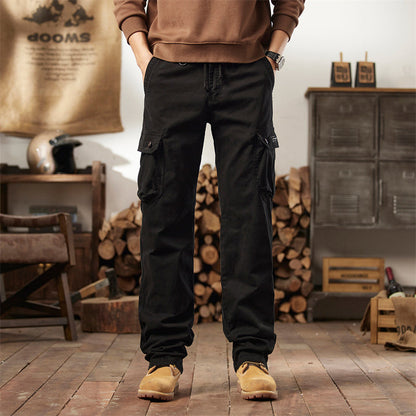 👖 40% OFF NOW! 🛠️ Men's Cotton Cargo Tactical Pants – Multi-Pocket, Reinforced Construction & Adjustable Waist 🔧