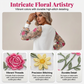 👗 40% OFF NOW! 🌸 Women's Floral Embroidered Mesh Sleeve Dress – Sheer Botanical Sleeves, Relaxed Fit & Breathable 🌿