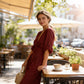 👗 40% OFF NOW! ✨ Elegant V-Neck Wide-Leg Jumpsuit – Flattering Waist Sash, Soft Breathable Fabric & Relaxed Fit 🦋