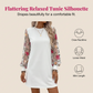 👗 40% OFF NOW! 🌸 Women's Floral Embroidered Mesh Sleeve Dress – Sheer Botanical Sleeves, Relaxed Fit & Breathable 🌿