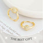 🥳HOT SALE🥳Gold Circle Earrings with Small Ball – Hypoallergenic, Long-Lasting Shine & Perfect for Daily Wear 🌟