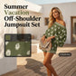 🔥While Supplies Last 50% OFF!🎉 Bohemian Off-Shoulder Printed Jumpsuit Set