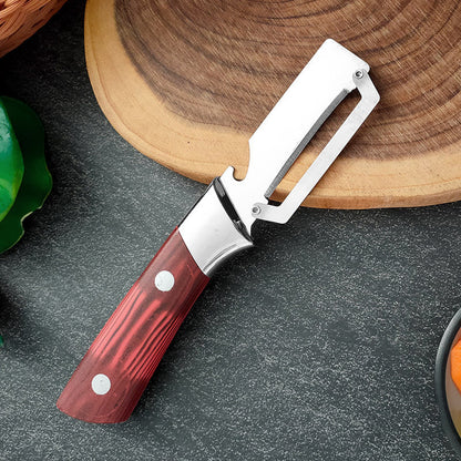 🥒 ⚡ Thickened Stainless Steel Multi-Peeler – Heavy-Duty, Wide Blade, Bottle Opener 🍺