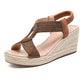 Women's Casual Bohemian Woven Wedge Sandals