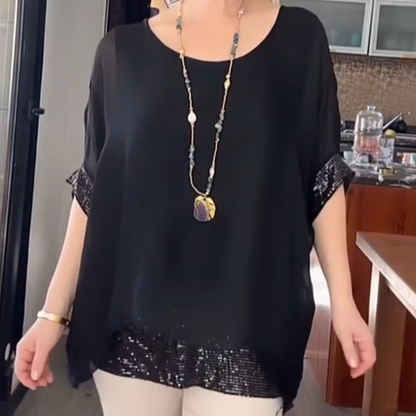 🥳SUMMER HOT SALE🥳💞50K+ SOLD!💥40% OFF! 🔥Women's Casual Round Neck Top