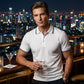 Men's Classic Short-Sleeve Collared Shirt
