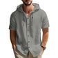 Men's Casual Short Sleeve Hoodie Shirt