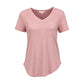 🌸Breathable Soft Comfort🌿Women's Casual V-Neck Short Sleeve T-Shirt✨
