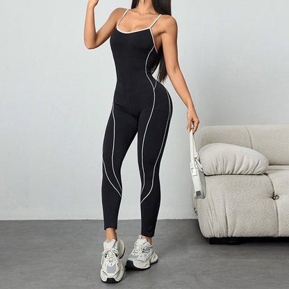Women's Long Slim Fit Yoga Jumpsuit