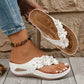 📢📢35% OFF !! ⏰Women's Floral Wedge Thong Sandals