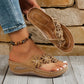 📢📢35% OFF !! ⏰Women's Floral Wedge Thong Sandals