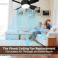 🔥Hot Sale 50%OFF 🎁2-IN-1 PORTABLE CEILING FAN & LIGHT with Remote Control