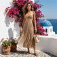 Women's Sexy Cutout Fringe Beach Dress