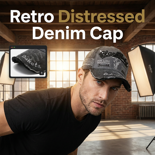 📢📢40% OFF !! ⏰Unisex Retro Denim Baseball Cap