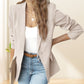 🥰Spring  Sale-50% OFF💛Elegant Soft Solid Color Lapel Buttons Jacket