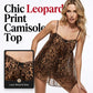 Women's Leopard Print Chiffon Camisole Top