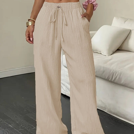 ✨2026 New Arrivals Sale💎—58%💃Women's Solid-Color Pleated Wide-Leg Pants