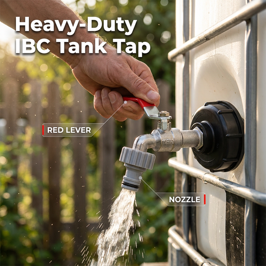 🚰 IBC Tank Brass Tap ✅ Universal Fit & Easy Flow Control | Heavy-Duty Leak-Resistant Use 💧