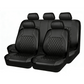 🎉 2026 Sale — 🔥Over 50,000 Sold 🚗 9-Piece Quilted Faux Leather Seat Covers – Car Interior Accessory ⏰