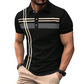 👔 LIMITED-TIME 50% OFF! ✨ Men's Striped Top – Short Sleeve, Collared ✨