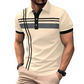 ⏳Limited-time 50% off⏰Men's Striped Short Sleeve Collared Top👔