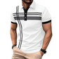 👔 LIMITED-TIME 50% OFF! ✨ Men's Striped Top – Short Sleeve, Collared ✨