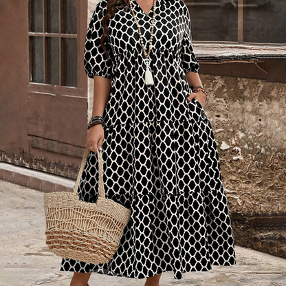 📢📢40% OFF !! ⏰Women's Casual Bohemian Printed Maxi Dress