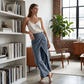📢📢40% OFF !! ⏰Women's Patchwork Cropped Casual Trousers👖