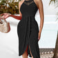 📢📢40% OFF !! ⏰Sleeveless Irregular Halter Dress For Women
