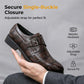 📢📢40% OFF !! ⏰Men's Classic Faux Leather Single-Buckle Shoes👞