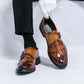 📢📢40% OFF !! ⏰Men's Classic Faux Leather Single-Buckle Shoes👞