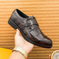 📢📢40% OFF !! ⏰Men's Classic Faux Leather Single-Buckle Shoes👞